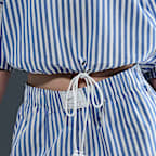 Nike Sportswear Chill Poplin Women's Striped Boxy Top