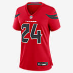 Jersey de fútbol americano Nike de la NFL Game para mujer Derek Stingley Jr. Houston Texans - Rojo