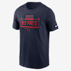 New England Patriots Local Essential Men's Nike NFL T-Shirt - Navy