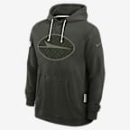 New York Jets Rivalries Collection Sideline Men's Nike Dri-FIT NFL Pullover Hoodie - Green