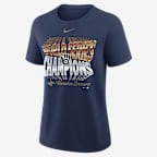 Milwaukee Brewers 2026 World Series Champions Swoosh Women's Nike MLB T-Shirt - Navy