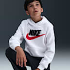 Sudadera con gorro de tejido Fleece para niños talla grande Nike Sportswear Club