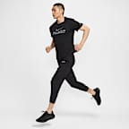 나이키 마일러 플래시 남성 드라이 핏 UV 반팔 러닝 탑