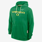 Oregon Sideline Men's Nike Dri-FIT College Pullover Hoodie - Apple Green
