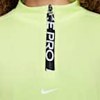 Nike Pro Girls' Dri-FIT Long-Sleeve 1/2-Zip Top