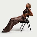 Nike Sportswear Women's High-Waisted Wide-Leg Velour Pants