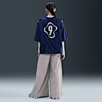 Pants de tejido Woven de pierna ancha para mujer Nike Sportswear