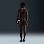 Top de bikini asimétrico para mujer Terry Nike Swim Swoosh Link