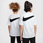 Playera de fútbol de manga corta Dri-FIT para niños talla grande Nike Academy