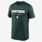 Playera universitaria Nike Dri-FIT para hombre Michigan State Courtside Basketball Legend - Verde