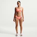 Slip bikini hipster con texture ondulata Nike Swim – Donna