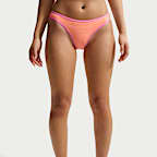 Slip bikini hipster con texture ondulata Nike Swim – Donna
