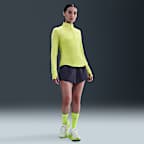 เสื้อวิ่งผู้หญิงซิปสั้น Dri-FIT UV Nike Swift