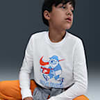 Playera de manga larga para niños grandes Nike Sportswear
