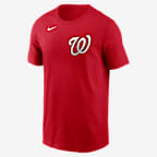 Playera Nike de la MLB para hombre CJ Abrams Washington Nationals Fuse - Rojo