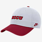 North Carolina Central Nike College Adjustable Cap - White