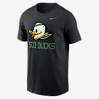 Playera universitaria Nike para hombre Oregon Primetime Logo Mantra - Negro