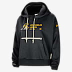 Sudadera con gorro sin cierre Nike Dri-FIT de la NBA para mujer Los Angeles Lakers Standard Issue