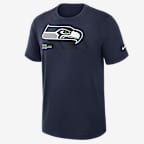 Seattle Seahawks Slub Men's Nike Dri-FIT NFL T-Shirt - Navy