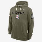 Arizona 2025 Military Appreciation Men's Nike Dri-FIT College Pullover Hoodie