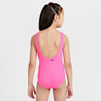 Traje de baño de una pieza con diseño de espalda en U para niñas talla grande Nike Swim