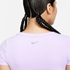 Nike One Fitted Women's Dri-FIT Short-Sleeve Cropped Top