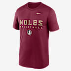 Florida State Courtside Basketball Legend Men's Nike Dri-FIT College T-Shirt - Garnet