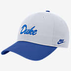 Duke Nike College Campus Cap - White