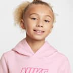 Sudadera con gorro sin cierre de lucha para niños talla grande Nike