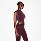 Bra de corte largo con cuello alto para mujer NikeSKIMS Vintage Seamless