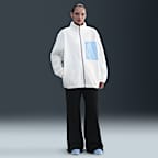 Chamarra gruesa de tejido Fleece con cierre completo para mujer Nike Sportswear