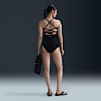 Nike Swim Essential Women's Lace-Up High-Neck Tankini