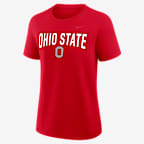Ohio State Arch Logo Women's Nike College T-Shirt - Red