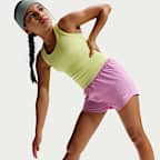 Nike One Big Kids' (Girls') Dri-FIT High-Waisted Woven Training Shorts