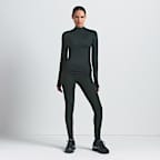 Playera de manga larga con medio cierre para mujer NikeSKIMS Shine