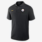 Pittsburgh Steelers Logo Victory Men's Nike Dri-FIT NFL Polo - Black