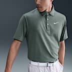 เสื้อโปโลกอล์ฟผู้ชายสีทึบ Dri-FIT Nike Tour