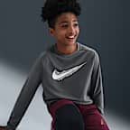 Nike Multi Big Kids' (Boys') Dri-FIT Long-Sleeve Top