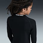Nike Pro Big Kids' (Boys') Dri-FIT Long-Sleeve Crewneck Top