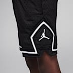 Shorts deportivos Dri-FIT con diseño de diamante para niños talla pequeña Jordan