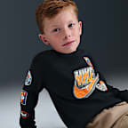 Playera de manga larga Snow Day para niños talla pequeña Nike