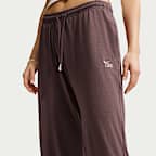 Pants de dobladillo abierto ligeros de tiro medio para mujer Nike Sportswear Chill Knit