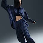 Nike Sportswear Women's Mid-Rise Loose Jacquard Striped Track Pants