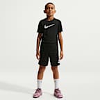 Playera de entrenamiento de manga corta Dri-FIT para niño talla grande Nike Trophy23