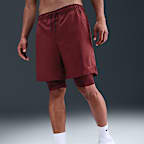 Shorts versátiles Dri-FIT de 18 cm 2 en 1 para hombre Nike Unlimited