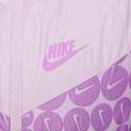 Chamarra estampada para niños de preescolar Nike