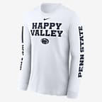 Penn State Nittany Lions Local Spirit Slogan Men's Nike College Long-Sleeve T-Shirt - White
