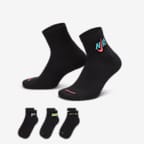 Nike Everyday Plus Cushioned Training Ankle Socks (3 Pairs) - Multi-Colour