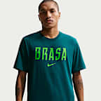 Playera de fútbol Nike para hombre Brazil