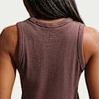 Playera de tirantes de tela de canalé ajustada para mujer Nike Sportswear